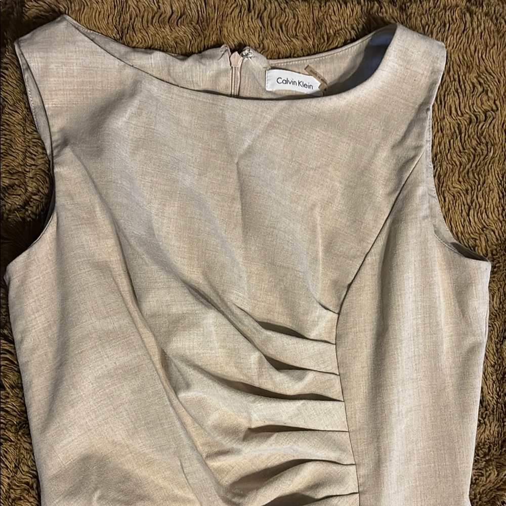 Calvin Klein Women's Light Tan Dress